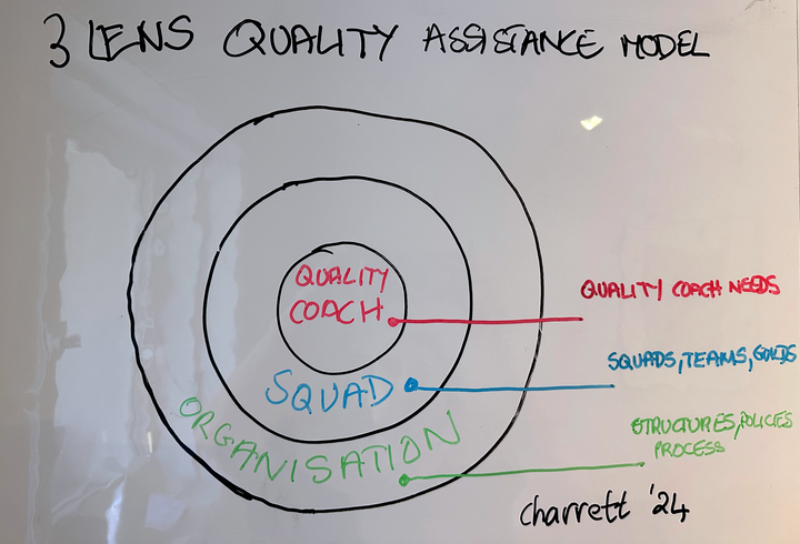 3 lens quality assistance model by Anne-Marie Charrett